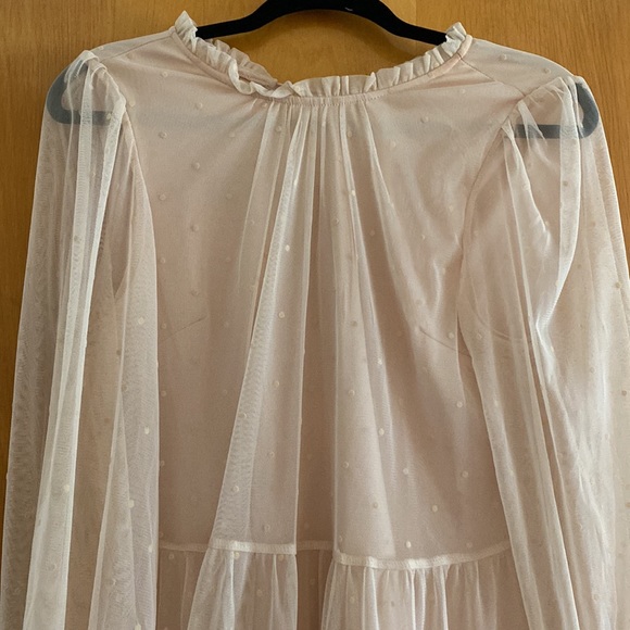 Lightweight beautiful polkadot dress for summer worn once! Light pink color. - Picture 4 of 4